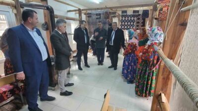 Samsun Vezirköprü'de geleneksel yöntemlerle el sanatları atölyesinde coğrafi işaretli ürünler