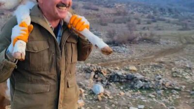 Silvan ilçesindeki kardeşler, dağda doğan buzağıyı annesinden ayrı düştükten sonra
