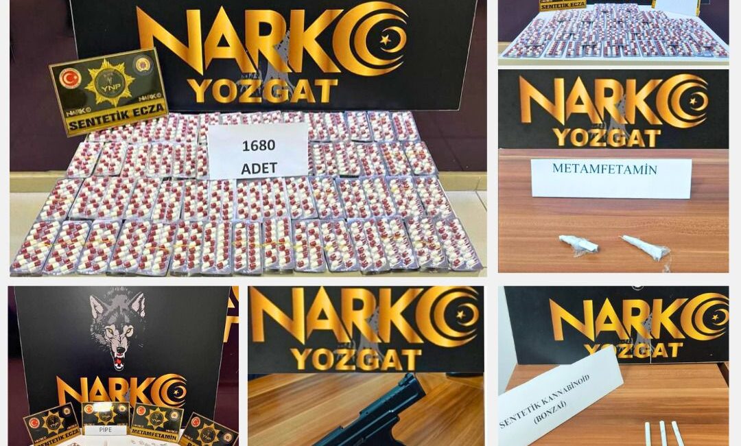 Yozgat İl Emniyet Müdürlüğü, il genelinde narkotik suçlarla mücadele kapsamında