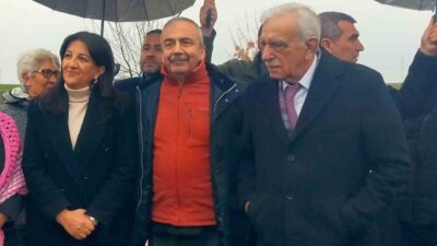 DEM Parti heyeti, eski HDP Eş Genel Başkanı Selahattin Demirtaş'ı