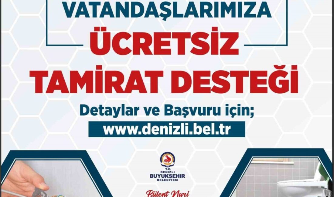 Denizli Büyükşehir Belediyesi, 65 yaş üstü vatandaşların evlerindeki su ve
