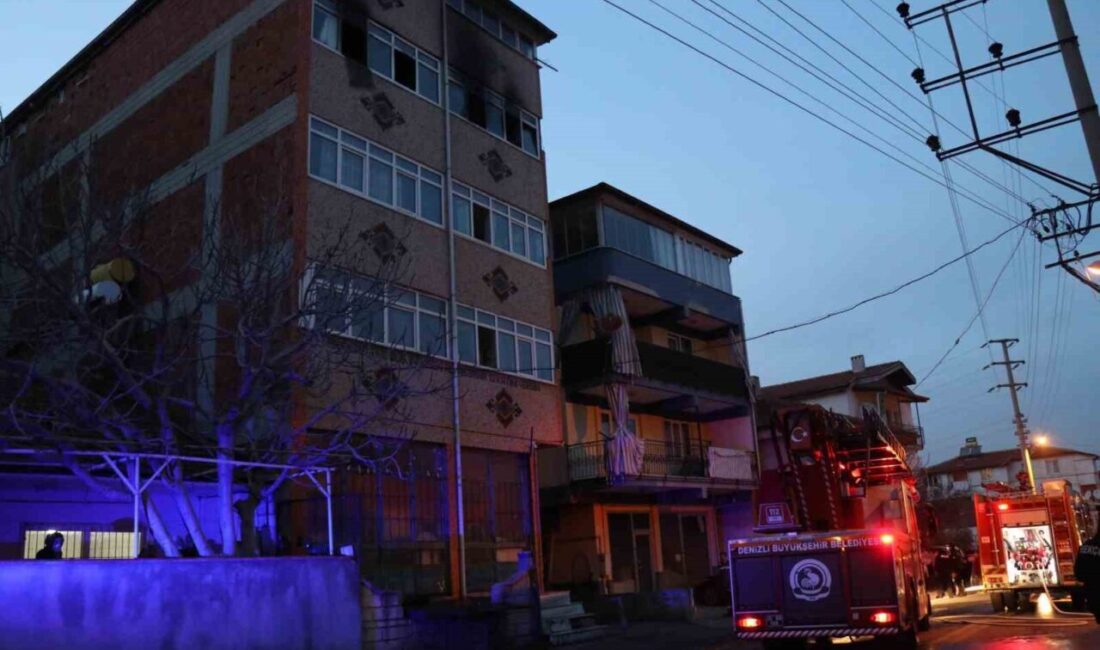 Denizli'de sobadan çıkan yangında 2 çocuğu kurtaran ancak kendisi hayatını