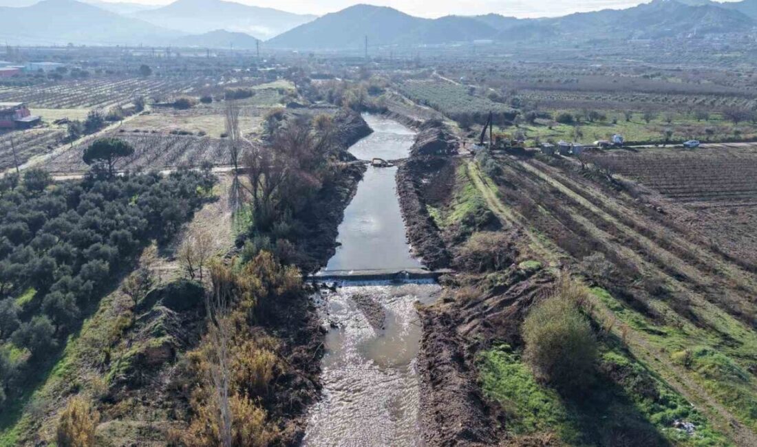 Derbent Mahallesinde dere geçişleri güvenli hale geldi Manisa Su ve Kanalizasyon