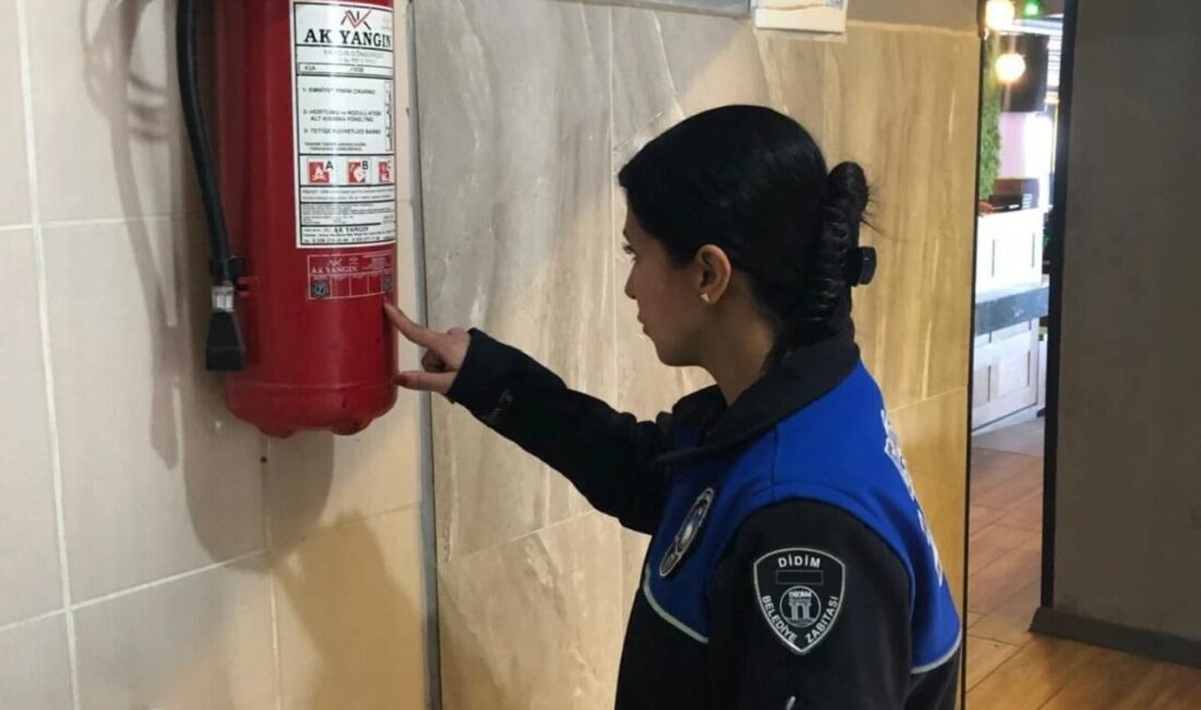 Didim Belediyesi, işletmelerde yangın güvenliği denetimleri gerçekleştirerek standartlara uymayanları uyardı