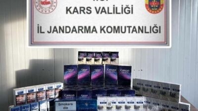Kars İl Jandarma Komutanlığı, Digor ilçesinde kaçak sigara ticareti yapan