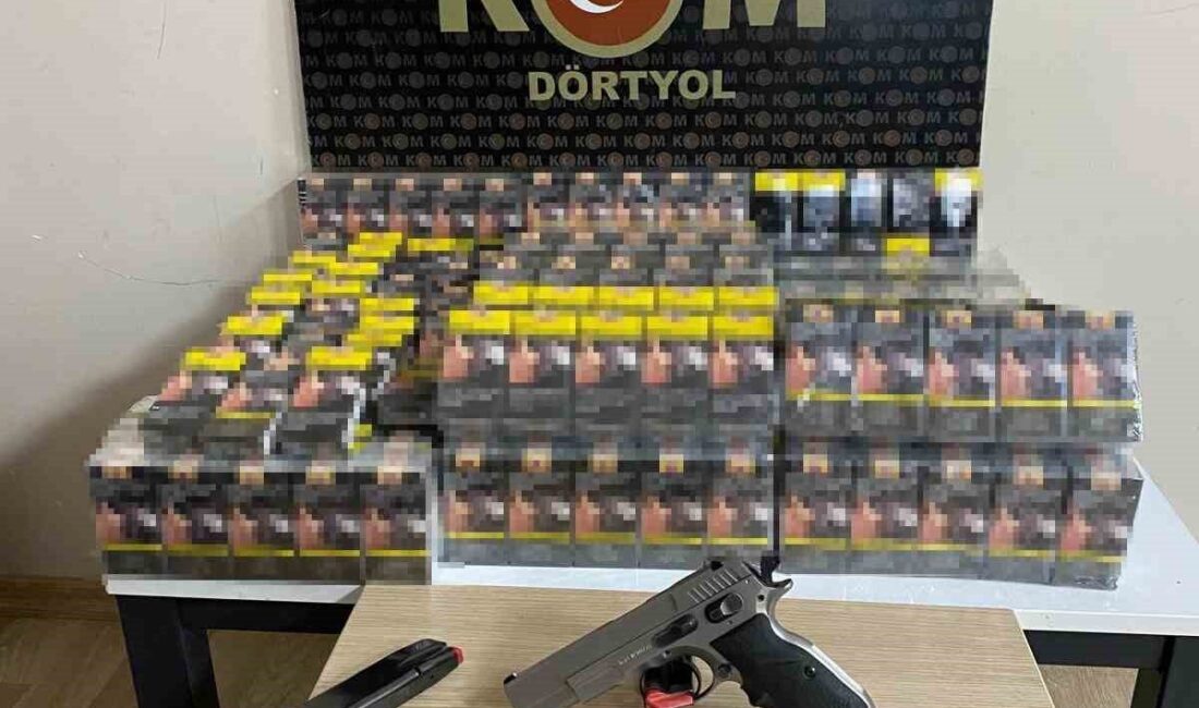 Hatay'ın Dörtyol ve Payas ilçelerinde yapılan operasyonda toplamda 680 paket
