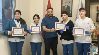 Yerköy Devlet Hastanesi, stajyer öğrencilerin emeğini takdir etmek ve çalışma