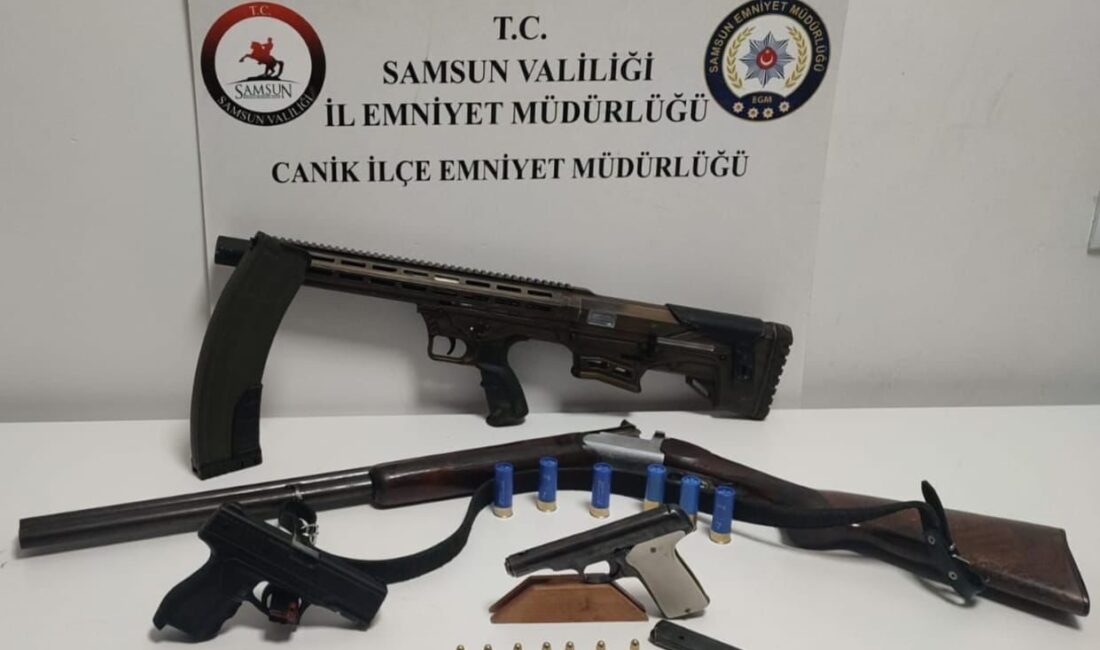 Düğünde silahla ateş açan 3 kişiye gözaltı Samsun Canik'te düğünde silahla