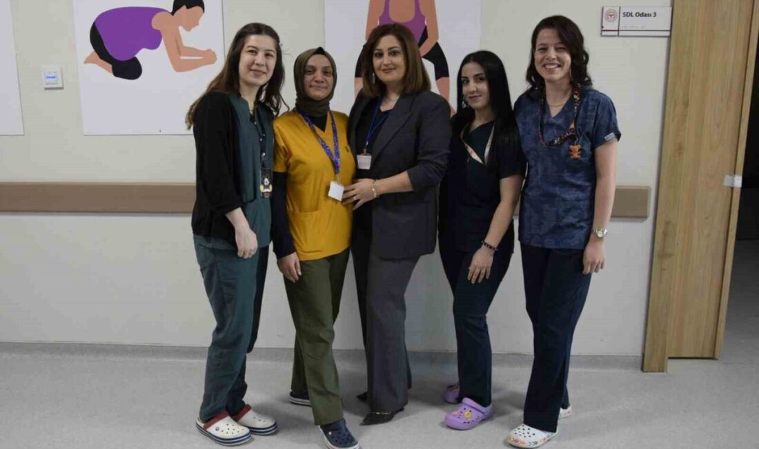 Bayburt Devlet Hastanesinde, "Normal Doğum Eylem" kampanyası kapsamında yapılan teşviklerle