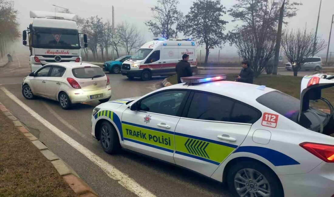 Edirne'de Umurbey Mahallesi Sarayiçi kavşağında meydana gelen trafik kazasında B.K.