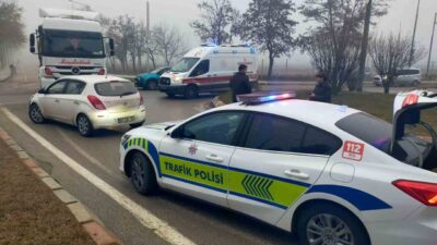 Edirne'de Umurbey Mahallesi Sarayiçi kavşağında meydana gelen trafik kazasında B.K.