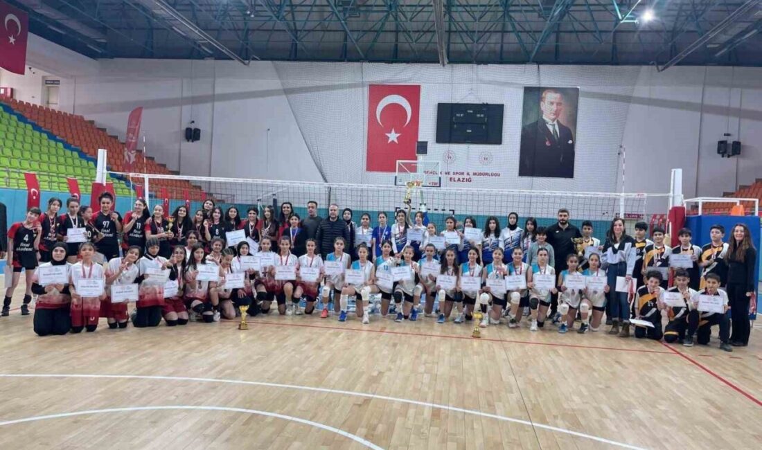 Elazığ’da okul sporları voleybol müsabakaları sona erdi Elazığ'da Okul Sporları kapsamında