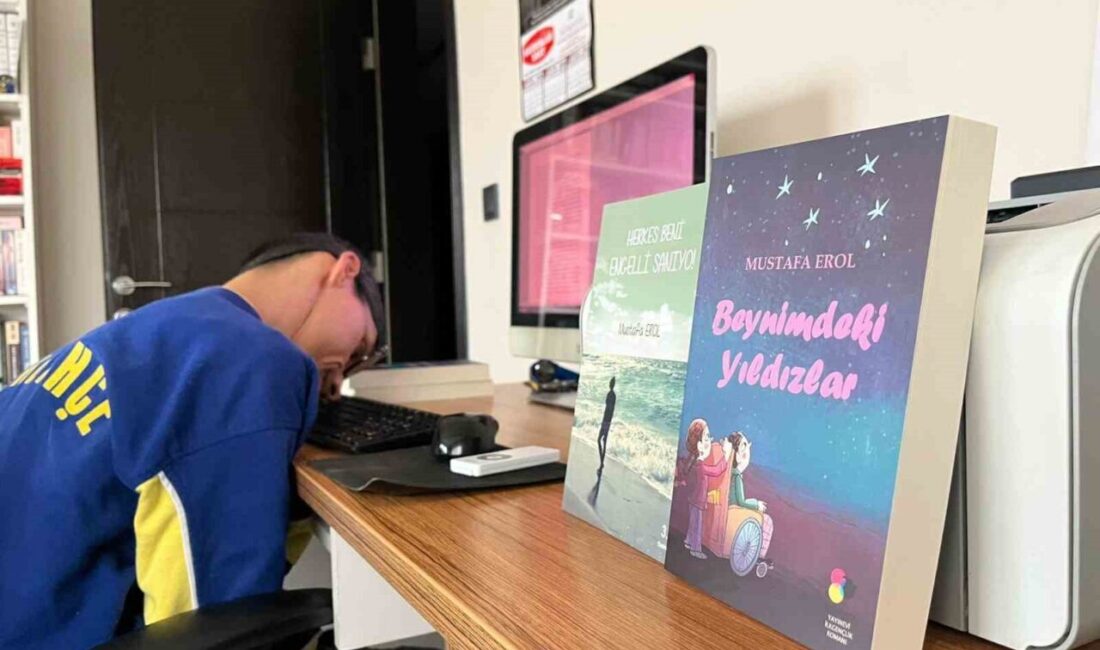 44 yaşındaki Mustafa Erol, doğumda beyni oksijensiz kalarak ’serebral palsi’