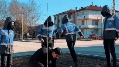 Erbaa Belediyesi, doğaya duyarlı projelerle "Squid Game" akımına katılarak sosyal