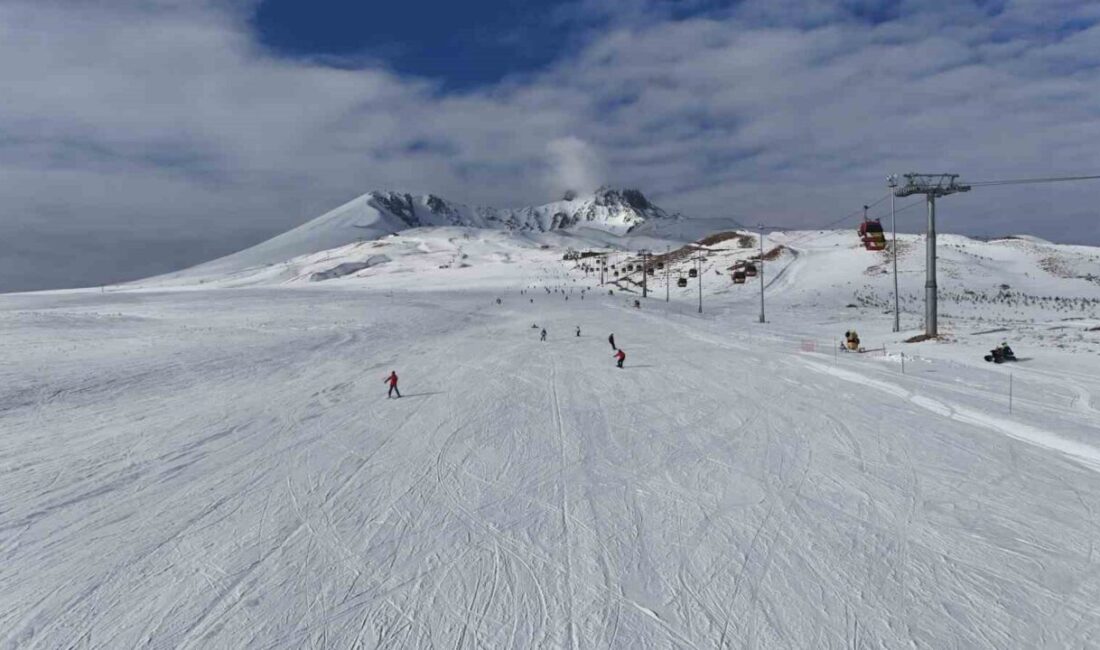 Erciyes hafta sonu yine ilgi odağı oldu Erciyes Kayak Merkezi, hem