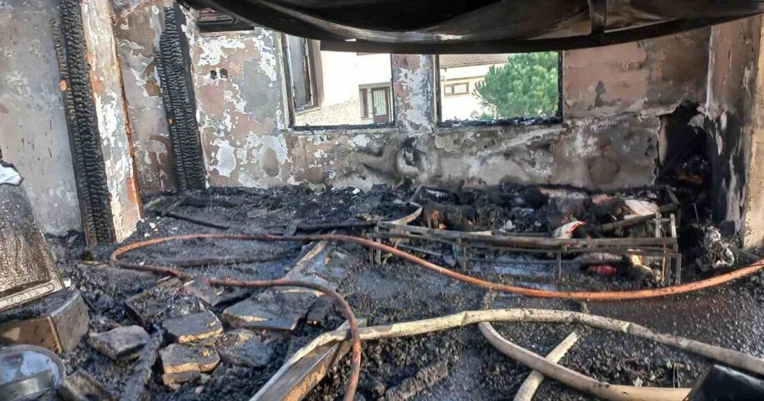 Balıkesir'e bağlı Ocaklar Mahallesi'nde Hasan Öner Sk. No:16/A'daki evde çıkan