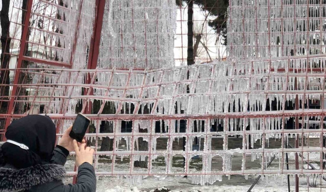 Erzincan’da soğuk hava etkisini sürdürüyor Erzincan, Otlukbeli ilçesinde eksi