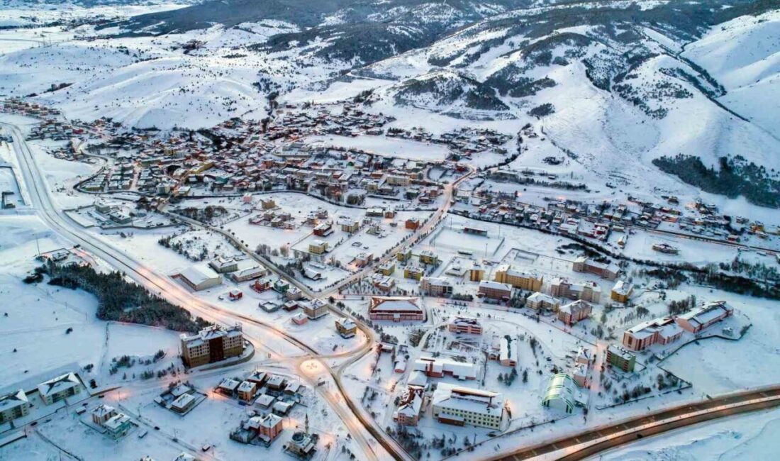 Erzincan'ın Kalecik köyünde kar yağışı ile birlikte kış mevsimi başladı.
