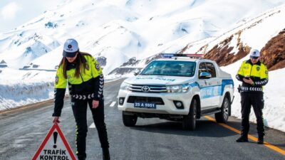 Erzurum'da 2024 yılında polis sorumluluk bölgesinde 1615 ölümlü-yaralamalı trafik kazası