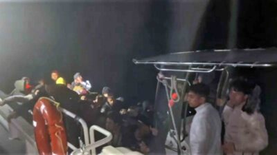 Muğla'nın Fethiye ilçesinde 25'i çocuk 56 göçmen ve 2 kaçakçı
