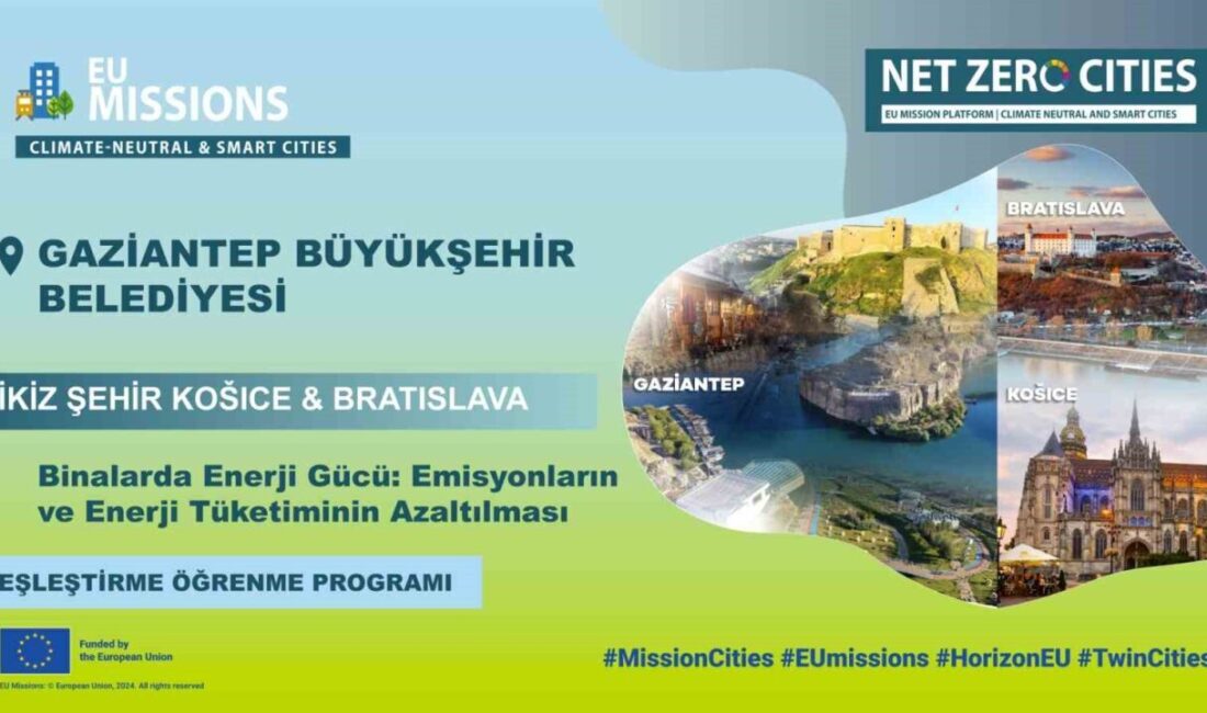 Gaziantep Büyükşehir Belediyesi, Avrupa Birliği'nin Eşleştirme Öğrenme Programı'na katılarak Slovakya'daki