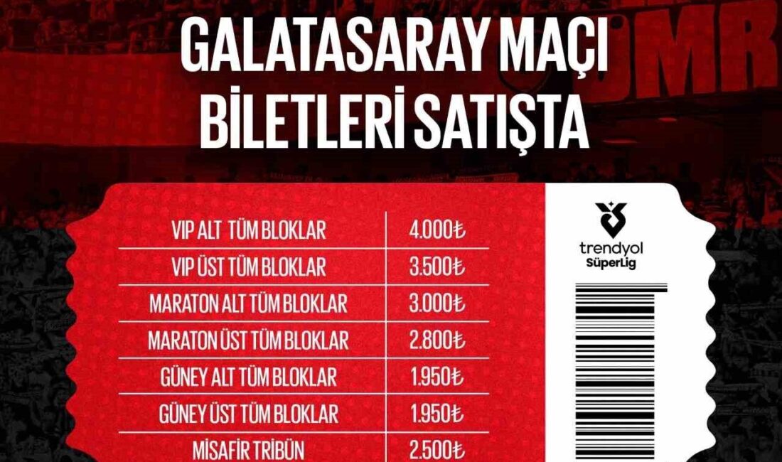 Gaziantep FK-Galatasaray maçı biletleri satışta Gaziantep Futbol Kulübü, Süper