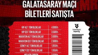Gaziantep Futbol Kulübü, Süper Lig'in 22. haftasında Galatasaray'ı ağırlayacak. Bilet