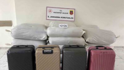 Gaziantep'te yapılan operasyonda 1 milyon TL değerinde kaçak tütün ele