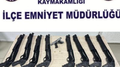 Gaziantep'te 3 adreste yapılan operasyonlarda 11 silah ve uyuşturucu madde