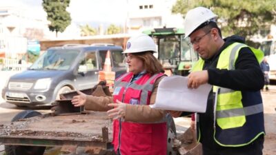 Didim Belediye Başkanı Hatice Gençay, Didim Kent Lokantası'nın yapım çalışmalarını