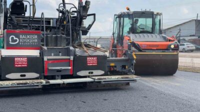 Balıkesir Gönen İlçesi'nde Belediye, Sanayi Sitesi'ndeki yol sorununa çözüm getirerek