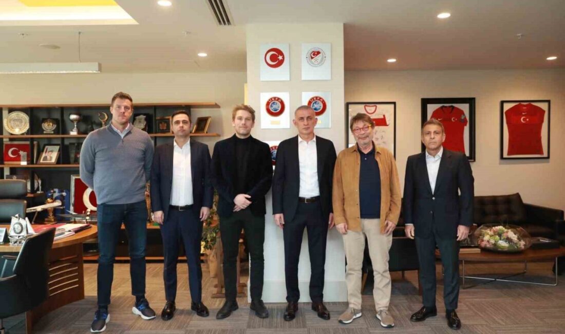 Göztepe Kulübü’nden, TFF Başkanı Hacıosmanoğlu’na ziyaret Göztepe Kulübü yöneticileri, TFF