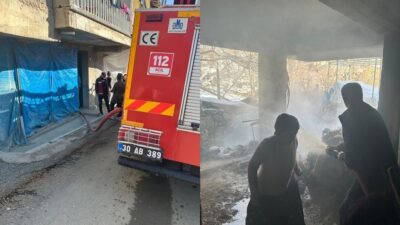 Hakkari'nın Bağlar Mahallesi'nde Halil Kaya'ya ait depo olarak kullanılan evde