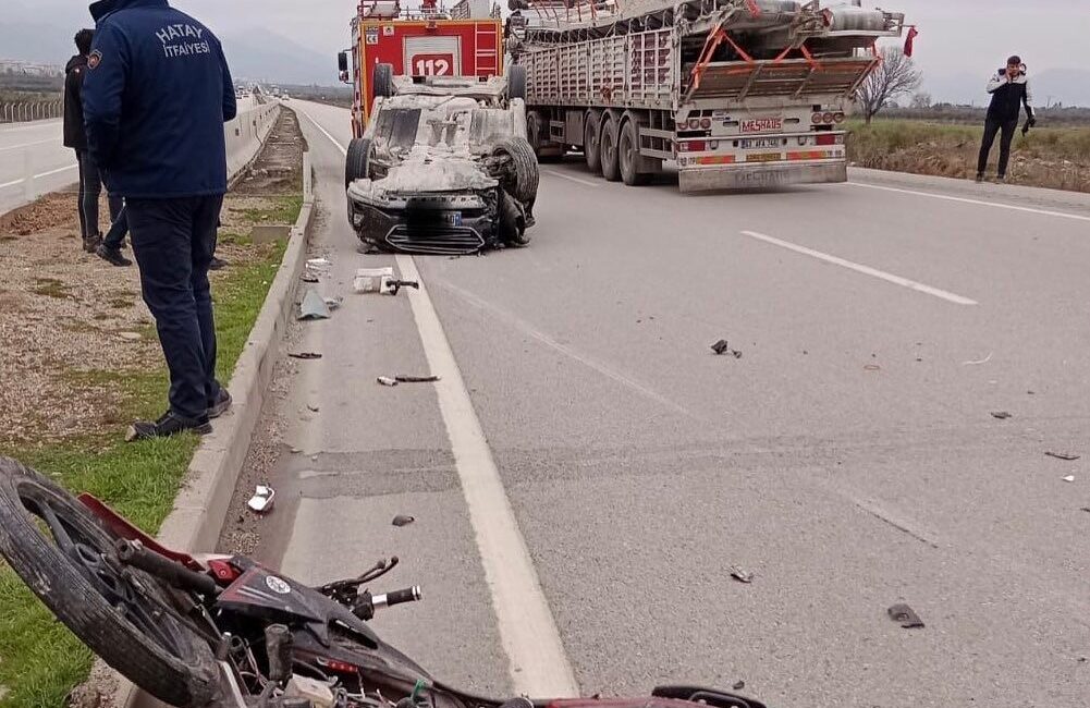 Hatay'ın Hassa ilçesinde meydana gelen trafik kazasında Ali K. idaresindeki