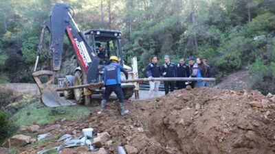 MUSKİ Genel Müdürlüğü, Muğla'nın Milas ilçesine bağlı İkizköy Mahallesi'nde içme