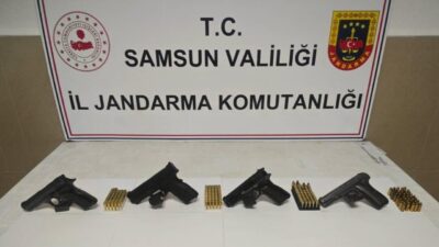 Samsun'un Havza ilçesinde C.Y.'ye ait evde kaçakçılık faaliyeti şüphesiyle yapılan