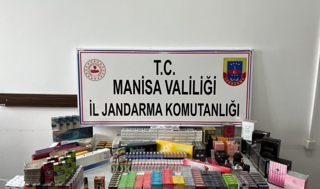 Jandarma gümrük kaçağı sigara ve parfüm ele geçirdi Manisa'da jandarma operasyonunda E.A.'ya