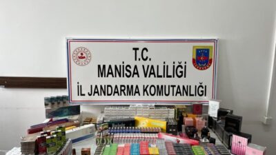 Manisa'da jandarma operasyonunda E.A.'ya ait işletmede yüzlerce gümrük kaçağı sigara