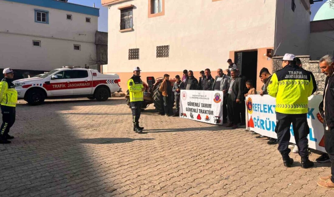 Gaziantep’te jandarma, 395 traktör sürücüsüne güvenlik trafik ve tarım eğitimi
