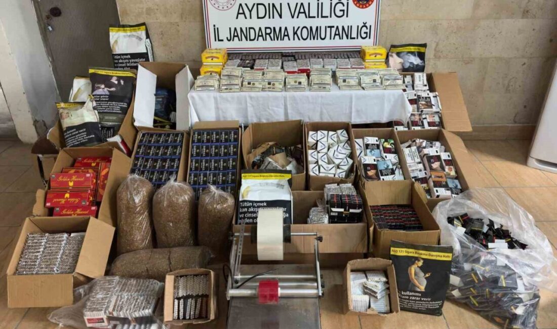Kaçak sigara imalatına jandarma ekiplerinden ‘yakın takip’ Aydın'ın Germencik ilçesinde kaçak