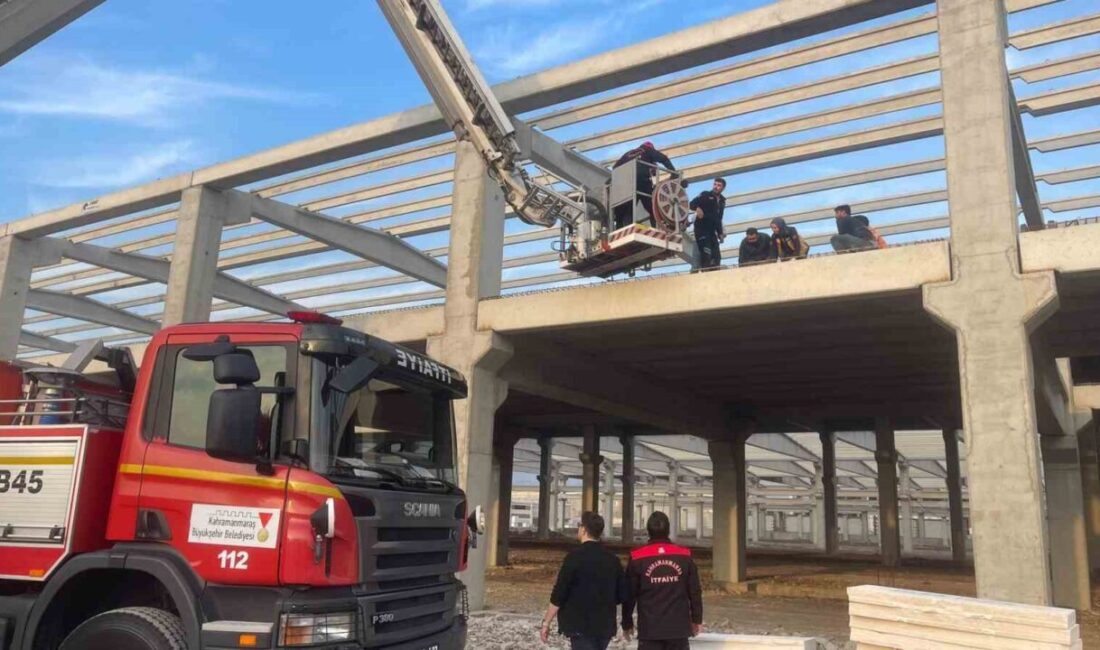 Kahramanmaraş’ta inşaattan düşen 2 işçi yaralandı Kahramanmaraş'ta Kipaş Holding Tekstil