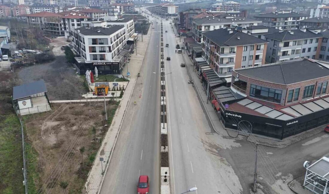 Kampüse çıkan caddelerde estetik düzenleme Düzce Belediyesi, Düzce Üniversitesi