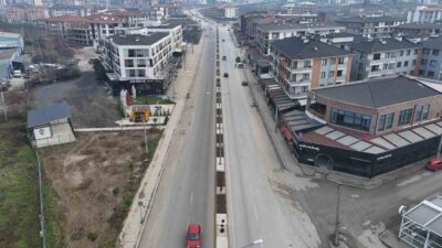 Düzce Belediyesi, Düzce Üniversitesi kampüsüne ulaşımı sağlayan yolda modern ve