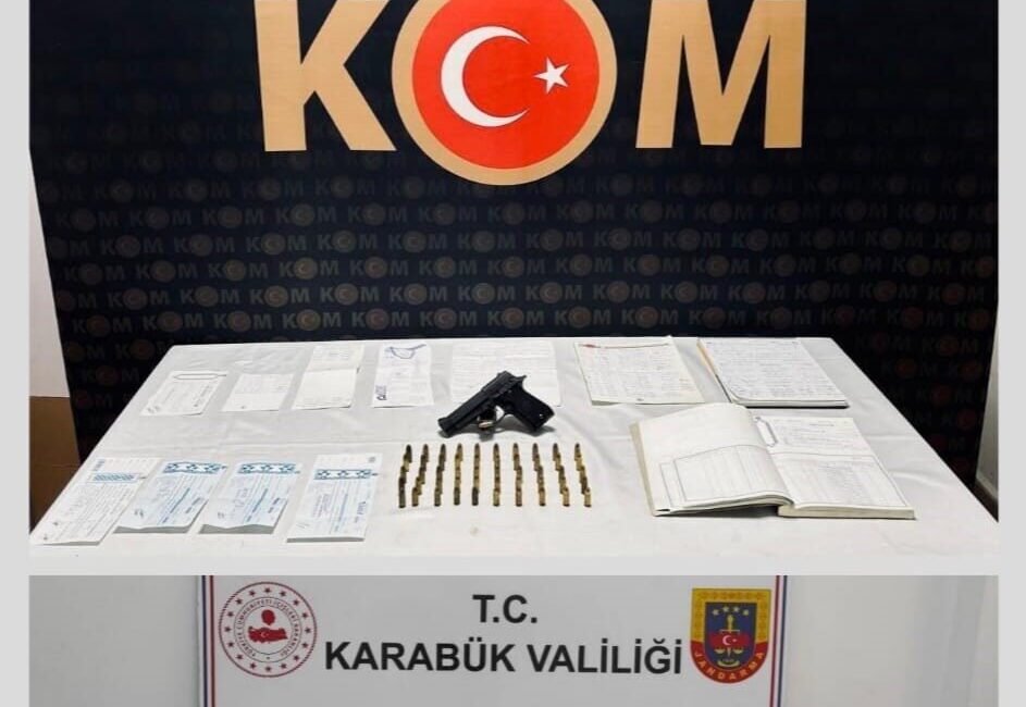 Karabük'te tefecilik suçundan yakalanan Ş.Ö ve A.G isimli şahıslar tutuklanarak