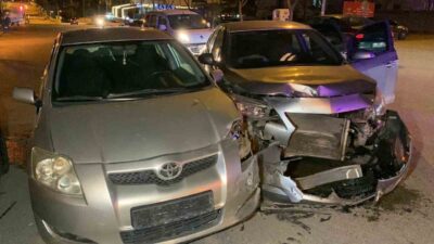 Karaman'da Şehit Hakan Yılmaz Caddesi'nde meydana gelen trafik kazasında A.U.