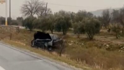 Denizli'nin Buldan ilçesinde meydana gelen kazada E.Ö. idaresindeki araç kontrolü
