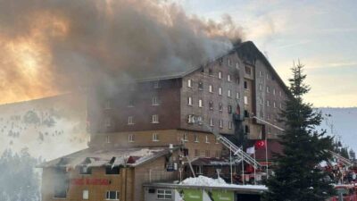 Kartalkaya Kayak Merkezi'ndeki bir otelde çıkan yangında 6 kişi hayatını