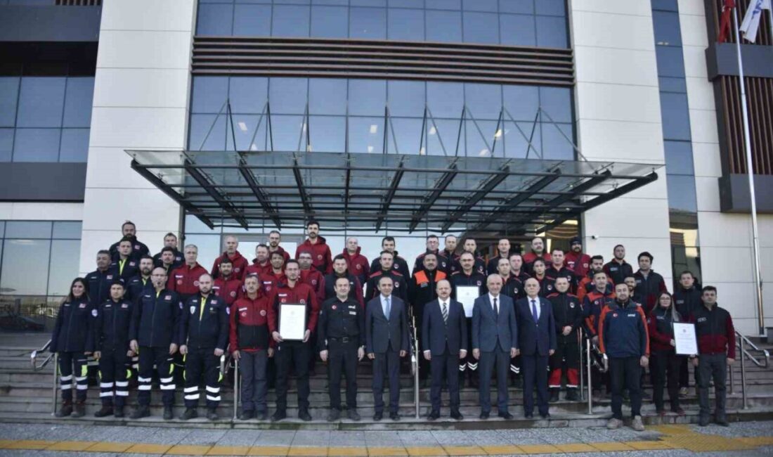 Kastamonu'da AFAD tarafından akredite edilen kurumlar arama ve kurtarma ekiplerine