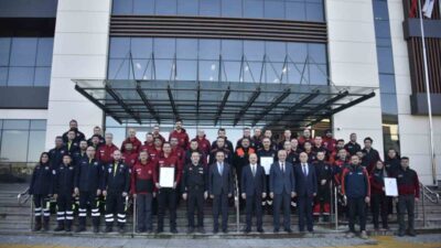 Kastamonu'da AFAD tarafından akredite edilen kurumlar arama ve kurtarma ekiplerine