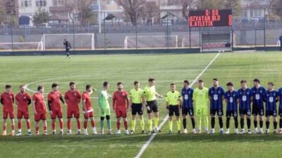 Kayseri'de oynanan Süper Amatör Küme A Grubu maçında Kazan Atletikspor,